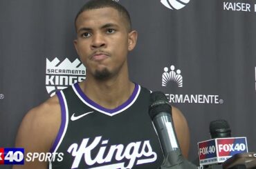 Kings center Orlando Robinson - Sacramento Kings Media Day 2024