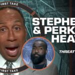 'KAT can't DEAL WITH Joel Embiid' 🗣️ Stephen A. and Big Perk go head-to-head 😤 | First Take