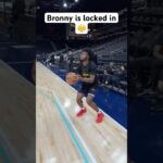 Bronny James is locked in & ready for his NBA preseason debut! 🔥😤| #Shorts