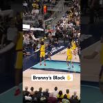 Bronny James’ block leads to the Rui Hachimura 3!😤🔥|#Shorts