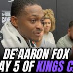 De'Aaron Fox after Day 5 of Kings camp & Kings have chip on their shoulder