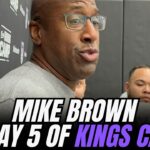 Mike Brown after Day 5 of Kings camp, wants more threes from Sabonis