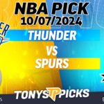 Oklahoma City Thunder vs San Antonio Spurs 10/7/24 NBA Picks & Predictions by Kevin Thomas,