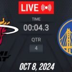 NBA LIVE! Miami Heat vs Golden State Warriors | October 8, 2024 | Warriors vs Heat  (2K)