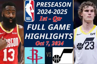 Houston Rockets vs Utah Jazz FULL GAME  Oct 7, 2024 | NBA TODAY | NBA HIGHLIGHTS