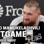 Sandro Mamukelashvili Postgame vs Oklahoma City Thunder | 10.7.2024