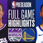 WARRIORS vs KINGS FULL GAME HIGHLIGHTS | October 8, 2024 | 2024 NBA Pre Season Highlights 2K25