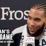 Julian Champagnie Postgame Press Conference vs Oklahoma City Thunder | 10.7.2024