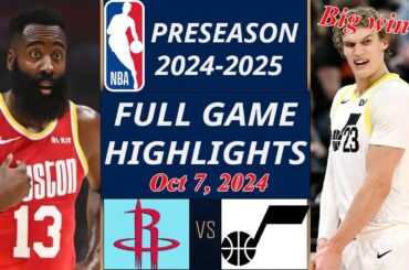 Utah Jazz vs. Houston Rockets  FULL GAME  Oct 7, 2024 | NBA TODAY | NBA HIGHLIGHTS