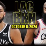 Los Angeles Clippers vs Brooklyn Nets Full Game Highlights - October 8, 2024 | 2024 NBA Pre Season