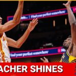 Zaccharie Risacher debut, Atlanta Hawks preseason opener, immaculate vibes, Trae Young, Kobe Bufkin
