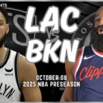 LA Clippers vs Brooklyn Nets Full Game Highlights | Oct 8 | 2024-25 NBA Preseason