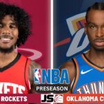 Houston Rockets vs Oklahoma City Thunder NBA Preseason Live Scoreboard 2024