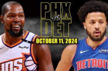 Phoenix Suns vs Detroit Pistons Full Game Highlights - October 11, 2024 | NBA Pre Season