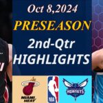 Heat vs. Hornets Full Game Oct 8,2024 2nd-Qtr | NBA TODAY | NBA HIGHLIGHTS | NBA Preseason