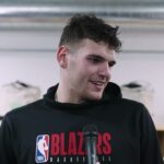 Donovan Clingan Postgame Interview | Portland Trail Blazers 99, LA Clippers 101