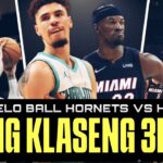 Lamelo Ball may KAKAIBANG tira sa 3pts! Hornets vs Heat preseason game