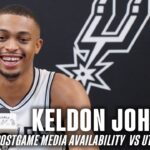 Keldon Johnson's Postgame vs Utah Jazz | 10.12.2024