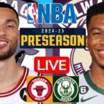 LIVE: CHICAGO BULLS vs MILWAUKEE BUCKS | NBA PRESEASON | PLAY BY PLAY | SCOREBOARD