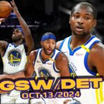 The Warriors Are LiGHTS OUT This Preseason |  🔥🔥 October 13 vs Pistons