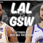 Los Angeles Lakers vs Golden State Warriors Full Game Highlights | Oct 15 | 2024-25 NBA Preseason