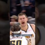 Subtle foreshadowing (but make it happy) #nba #nuggets #denvernuggets #nikolajokic #shorts