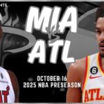 Miami Heat vs Atlanta Hawks Full Game Highlights | Oct 16 | 2024-25 NBA Preseason