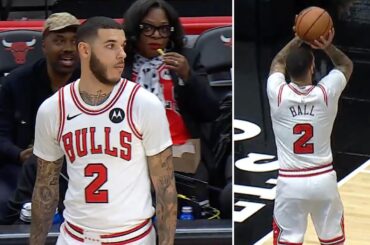 Lonzo Ball Makes NBA Return From Injury and Hits a Three 👏