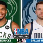 Milwaukee Bucks vs Dallas Mavericks | NBA Live Play By Play Scoreboard 2024