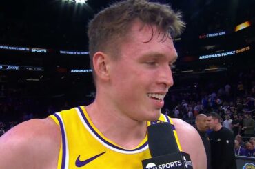 Dalton Knecht talks his EPIC performance against the Suns 🎤
