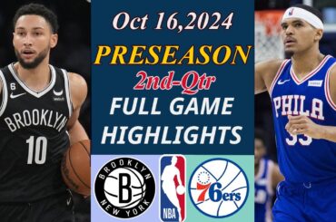 Brooklyn Nets vs Philadelphia 76ers  FULL GAME | Oct 16, 2024 | NBA TODAY | NBA HIGHLIGHTS