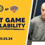 Indiana Pacers Postgame Media Availability at New York Knicks | October 25, 2024
