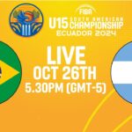 LIVE - Brazil v Argentina | South American U15 Championship 2024 | Semi-Finals