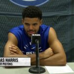 Pistons Tobias Harris Reacts to Detroit 0-2 Start postgame after loss to Cavs