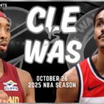 Cleveland Cavaliers vs Washington Wizards Full Game Highlights | Oct 26 | 2025 NBA Season