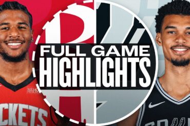 ROCKETS at SPURS | FULL GAME HIGHLIGHTS | October 26, 2024