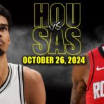 Houston Rockets vs San Antonio Spurs Full Game Highlights - October 26, 2024 | 2024-25 NBA Season