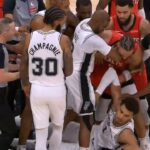 Dillon Brooks fights Victor Wembanyama for ball and gets into scuffle with Spurs 👀