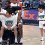 Yuki Kawamura having fun with Grizzlies fans and gets standing ovation for home debut