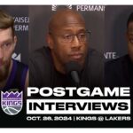 Domantas Sabonis, De'Aaron Fox & Coach Brown | Postgame Presser vs Lakers 10.26.24