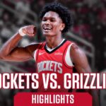 Highlights: Rockets Win vs. Grizzlies 10/25/24