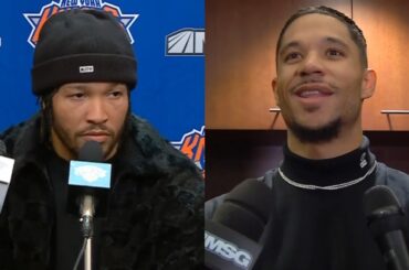 Postgame Interview | Jalen Brunson and Josh Hart on Knicks throttle Pacers 123-98 in home opener