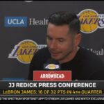 JJ Redick PostGame Interview | LeBron James is the GOAT with a triple-double as Lakers win vs. Kings
