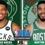Milwaukee Bucks Vs Boston Celtics | NBA Live Play-By-Play Scoreboard 2024