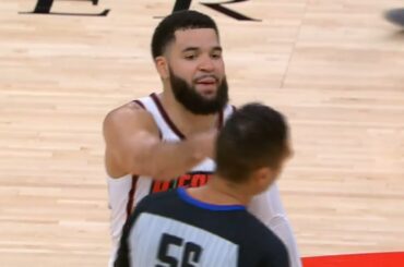 Fred VanVleet pokes ref in the head and calls him a b*tch after ejected 😳
