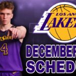 Los Angeles Lakers December games schedule for 2024-25 nba season
