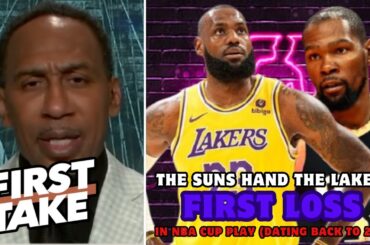 FIRST TAKE | Lakers' defense SUCKS! - Stephen A. on the Suns dominating LeBron, LAL in KD's return