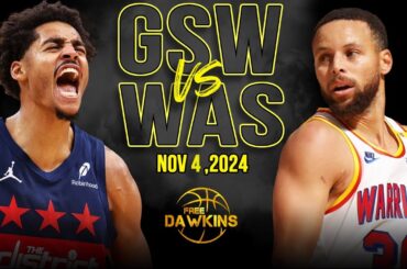 Golden State Warriors vs Washington Wizards Full Game Highlights | Nov 4, 2024 | FreeDawkins
