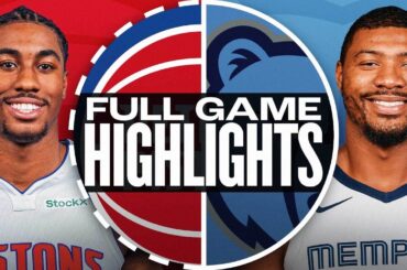 PISTONS at GRIZZLIES | FULL GAME HIGHLIGHTS | November 27, 2024