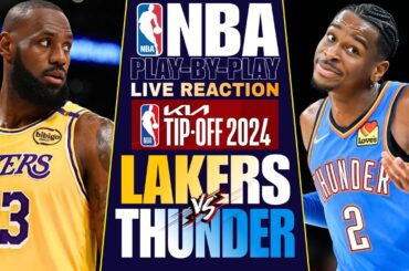 🔴LIVE NBA! LAKERS vs OKC THUNDER │ NBA Basketball Game Play-By-Play Reaction & Scoreboard